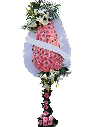 Lilyum Pembe Gerbera Çelengi
