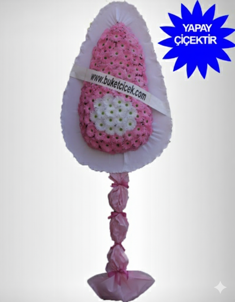 Pembe Beyaz Yapay Düğün Çiçeği