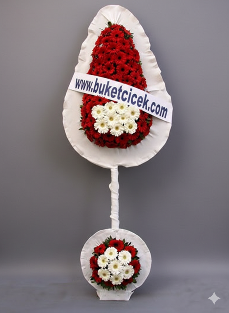 Damlalı Kırmızı Çelenk