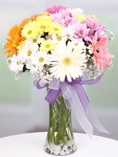 Vazoda Kır Çiçekleri