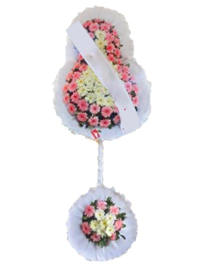 Pembe Damlalı Çelenk