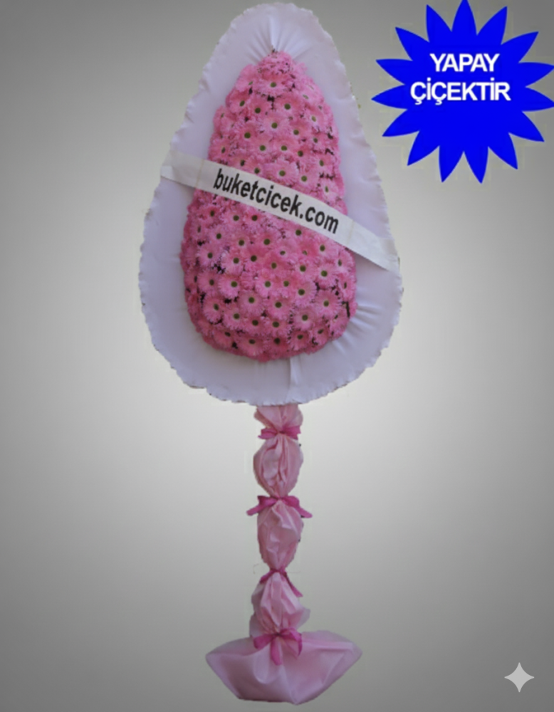 Pembe Yapay Düğün Çiçeği