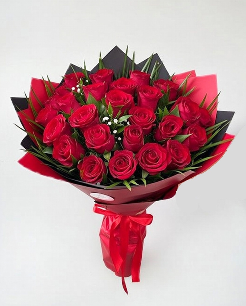 25 Kırmızı Gül Buket